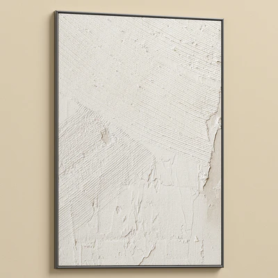 Boho Beige Relief Plaster Wall Art C-625 — Ver 7