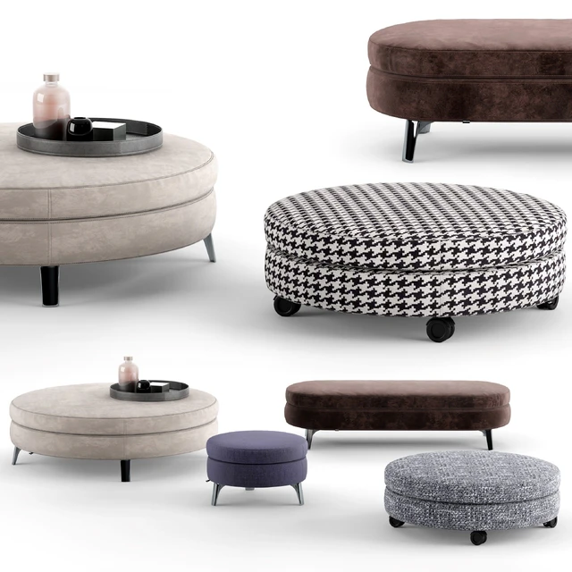 Minotti Denny Ottomans — Descargar