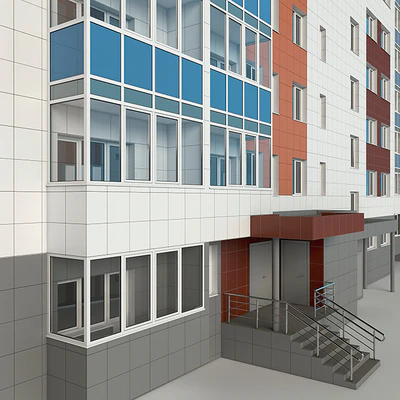 apartment nine-story apartment building — Ver 3
