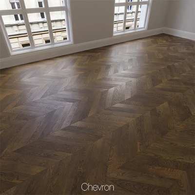 Parquet natural, oak smoked, 3 kinds. Linear, chevron, herringbone. — Ver 3