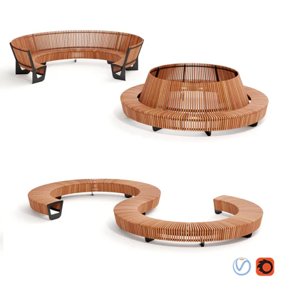 MMCITE. Park benches Landscape Compact — Ver 5