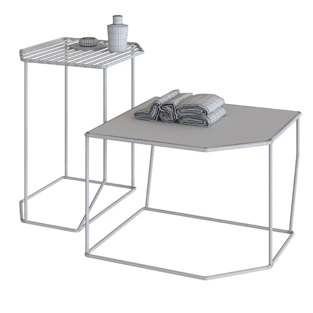 Inbani Forma Metal Bathroom Stools Decor Set — Descargar