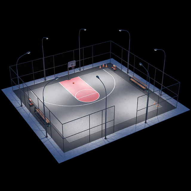 Basketball field — Descargar