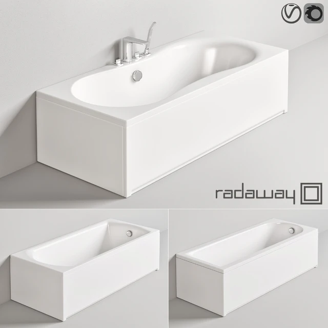 Radaway baths Set 2 + Steinberg bath/shower mixer — Скачать