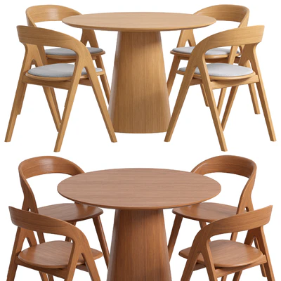 Table Anza and Chair Cooper by Bernhardt — Ver 1