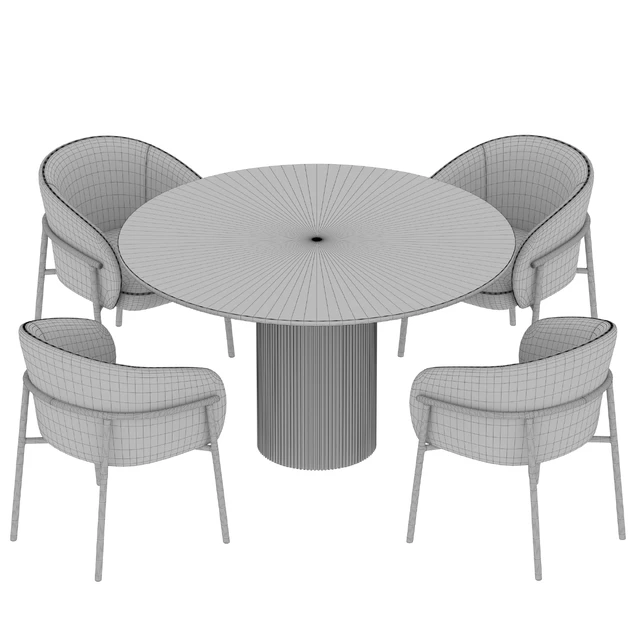 Ostinato table Rimo chair Dining set — Скачать
