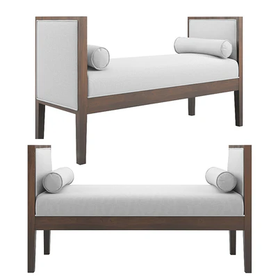 Pietro Bench - Silver Linen — Вид 1