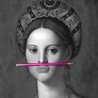 PINK ON CANVAS PENCIL MINEHEART — Ver 2