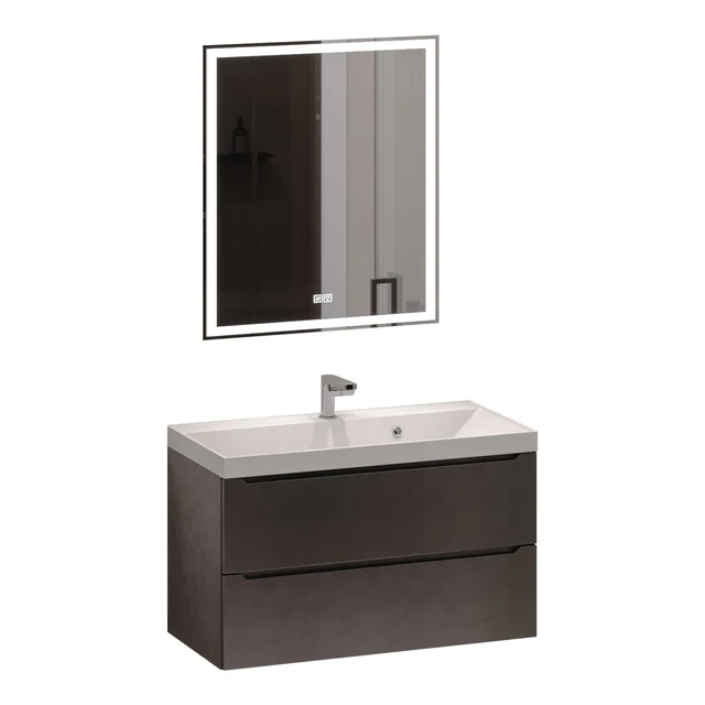 Vanity unit with washbasin Uperwood Tanos 90 cm — Descargar