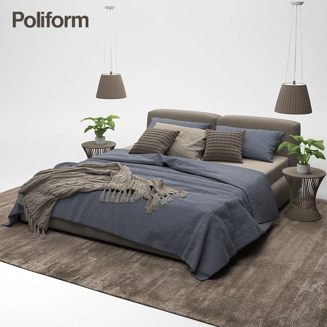Bolton bed Poliform — Скачать