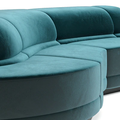 Canapé rond sofa — Ver 3