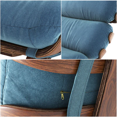 Essey armchair and ottoman (GreenThree) — Ver 3