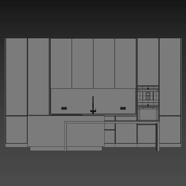 Kitchen in modern style 003 | modern kitchen — Descargar