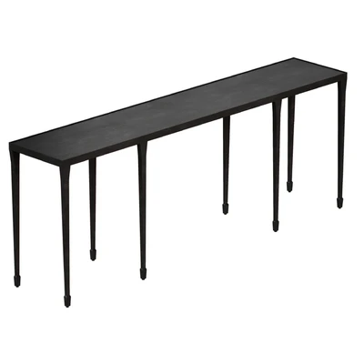 Silviano 84 "Iron Console Table (Crate and Barrel) — Ver 4