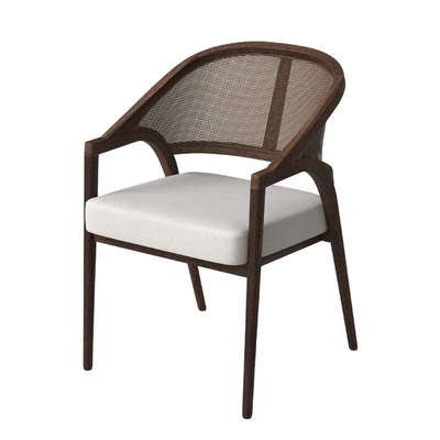 Aimee Dining Arm Chair in Cinder — Ver 1