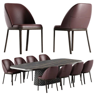 Cattelan Italia Atrium Keramik Premium table Mariel chair set — Ver 1