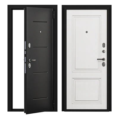 Entrance door metal STEEL DOOR PORTA S 104.К32 BIANCO VERALINGA — Ver 1