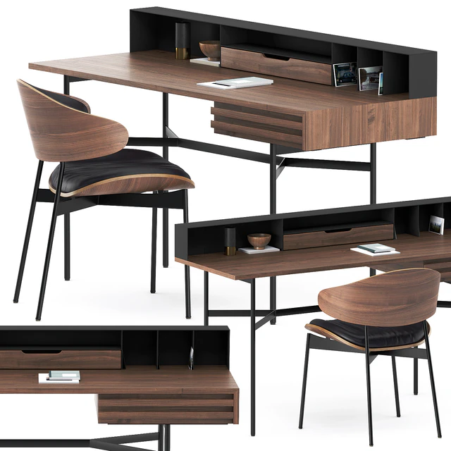 HARRI WRITING DESK and LUZ CHAIR by more — Скачать