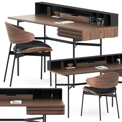 HARRI WRITING DESK and LUZ CHAIR by more — Вид 1