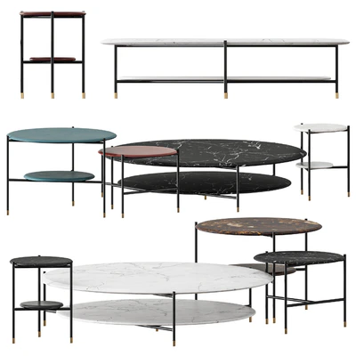 Meridiani ADRIAN Round coffee table — Вид 1
