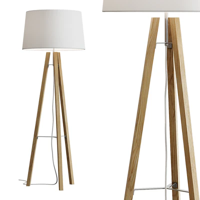 West Elm / Tripod Wood Floor Lamp — Ver 1