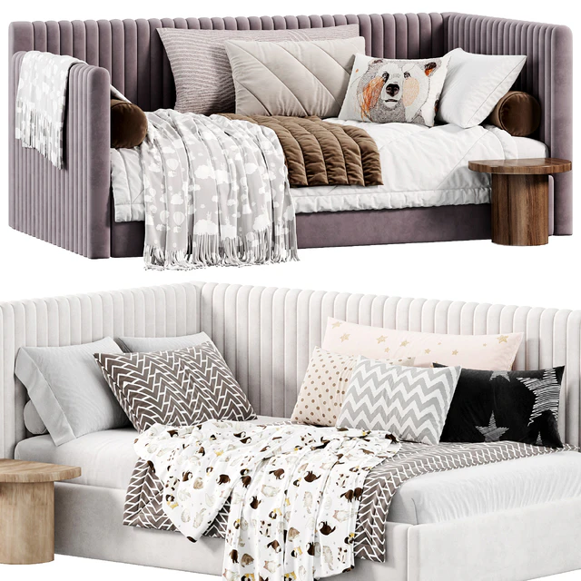 Corner bed Danny kids narrow panels by sensorsleep — Descargar