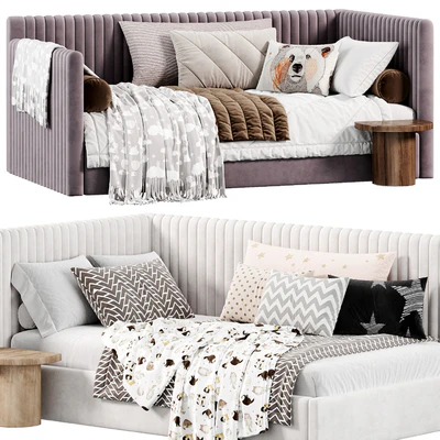 Corner bed Danny kids narrow panels by sensorsleep — Ver 5