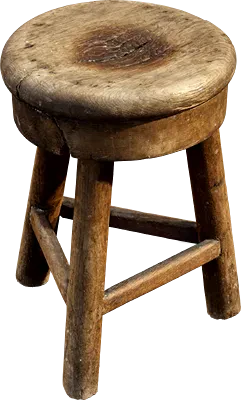 wooden tripod stool 001 — Descargar