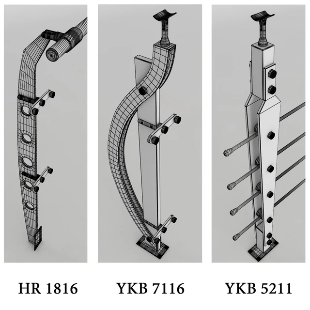 Titanium primenenie balusters on the street — Descargar