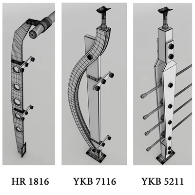 Titanium primenenie balusters on the street — Ver 2