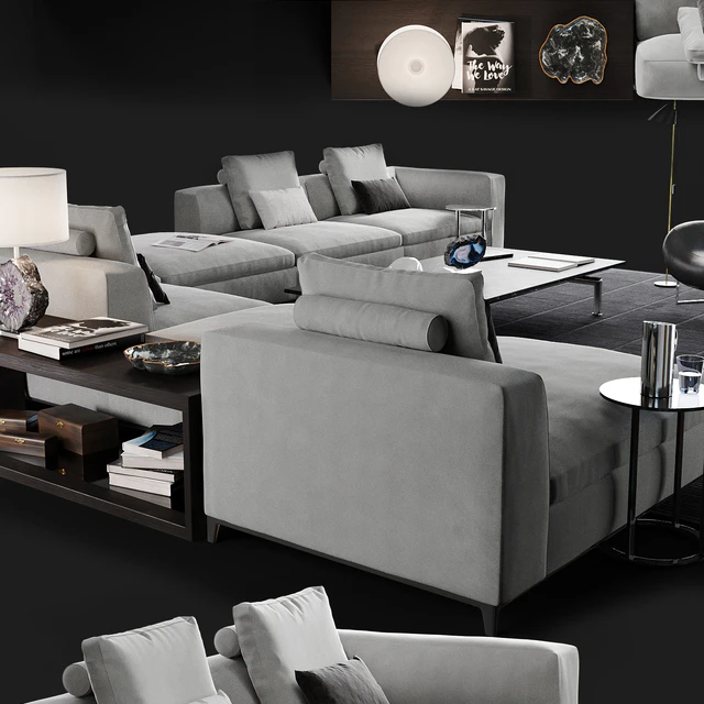 B & B Michel Club sofa set — Descargar