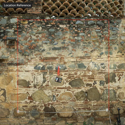 damaged layered brick and stone wall texture — Вид 7