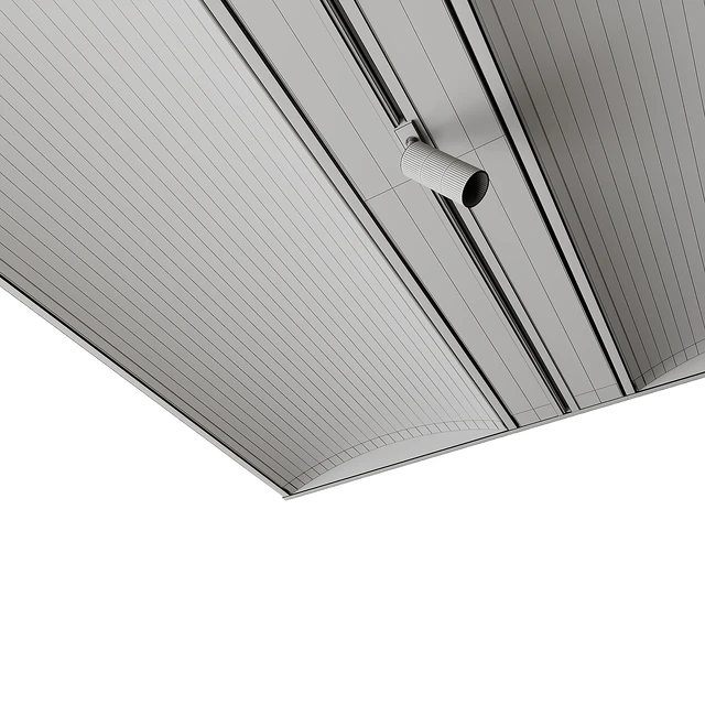 Metal Ceiling Design with lighting — Скачать