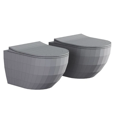 Sento Rim-ex wall hung toilet black — Ver 2