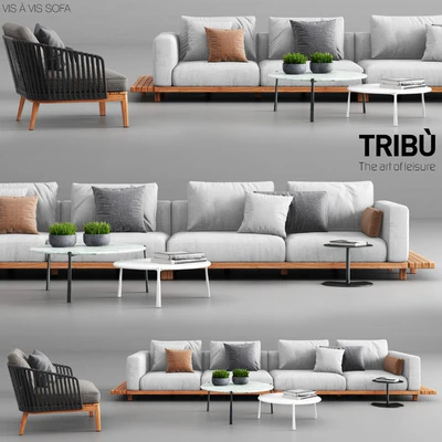 Tribu Vis a Vis Sofa and Mood Club Chair — Вид 1
