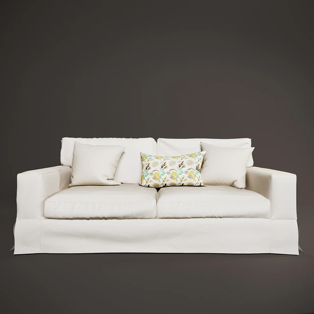 PB comfort square slipcovered sleeper sofa — Скачать