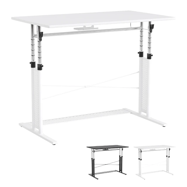 Computer gaming desk  black and white. — Descargar