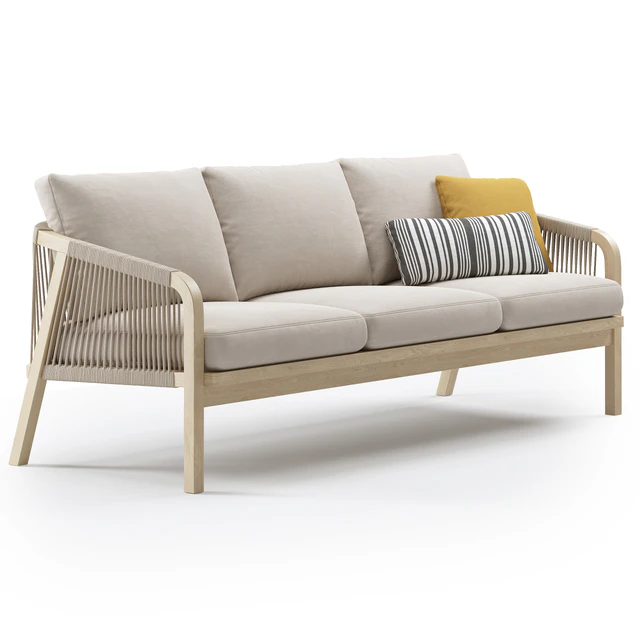 Outdoor Garden Woven Lounge 3 seater Sofa by Kettler — Скачать