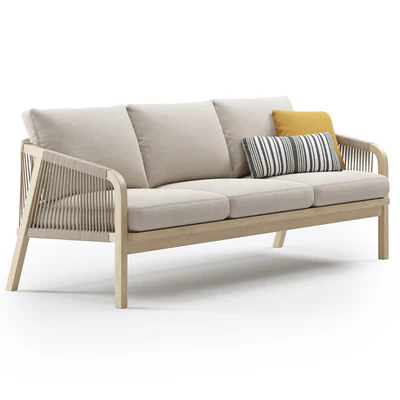 Outdoor Garden Woven Lounge 3 seater Sofa by Kettler — Вид 1