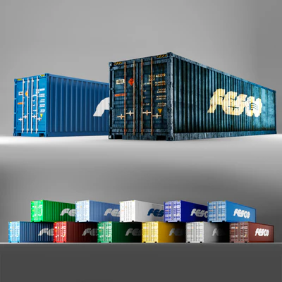 40 ft shipping container Fesco — Скачать