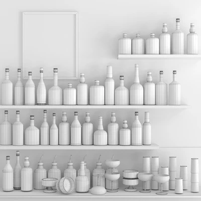 Rack with strong alcohol. Bar 5 — Ver 2