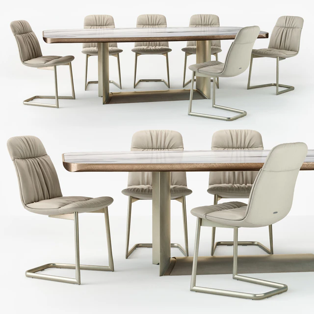 Cattelan Italia Kelly chair Dragon table — Скачать