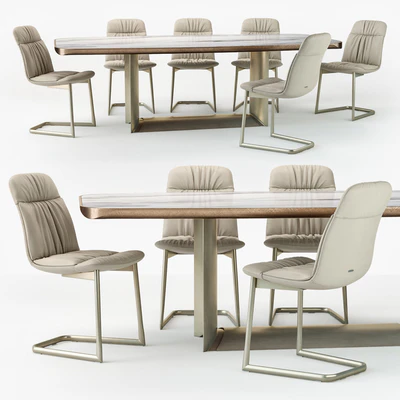 Cattelan Italia Kelly chair Dragon table — Вид 1