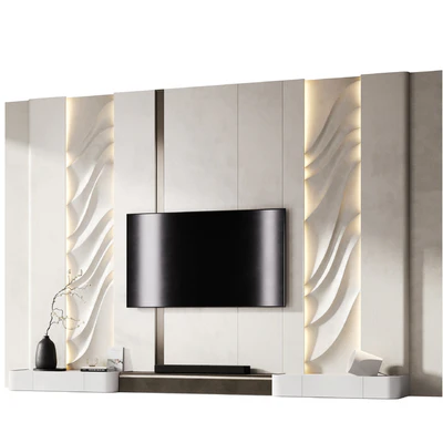 TV wall with soundbar 002 — Ver 1