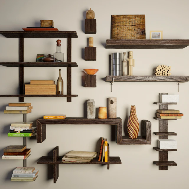 Shelves with decor — Descargar