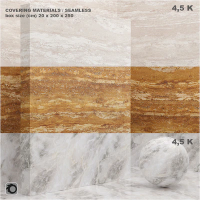 Material (seamless) - coating, marble, plaster set 44 — Ver 1