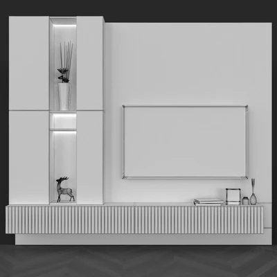 Modern TV Wall set53 — Вид 4