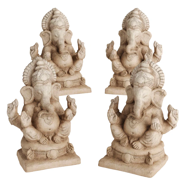 Ganesha sitting sculpture — Descargar