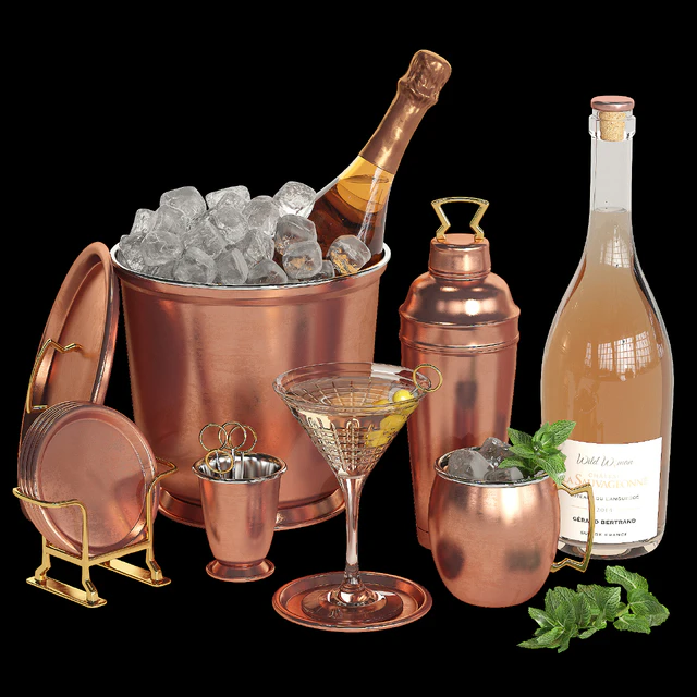 Potterybarn copper bar accessories — Descargar