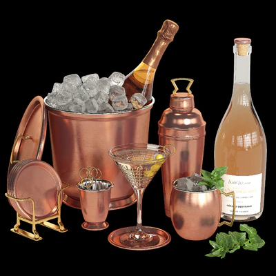 Potterybarn copper bar accessories — Ver 1